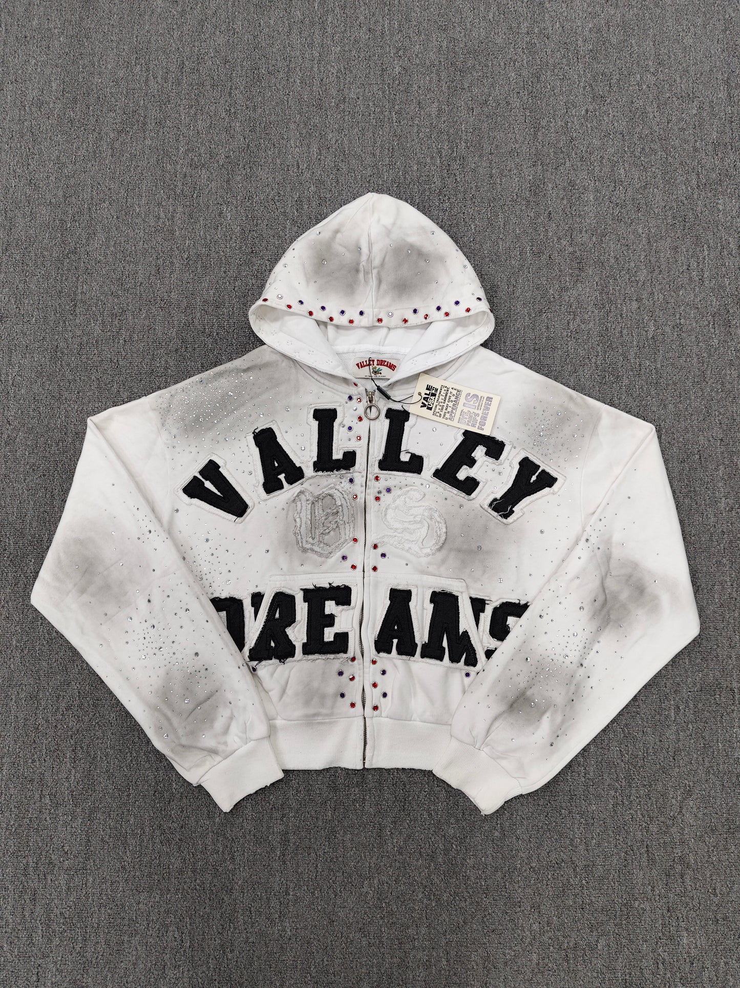 Vale Forever Classico Zip Up Hoodie 'White