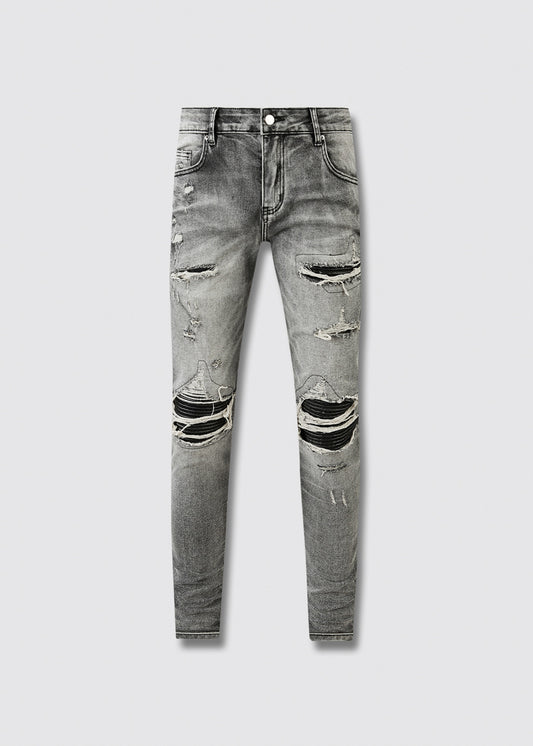 Amiri jeans dark gray distressed