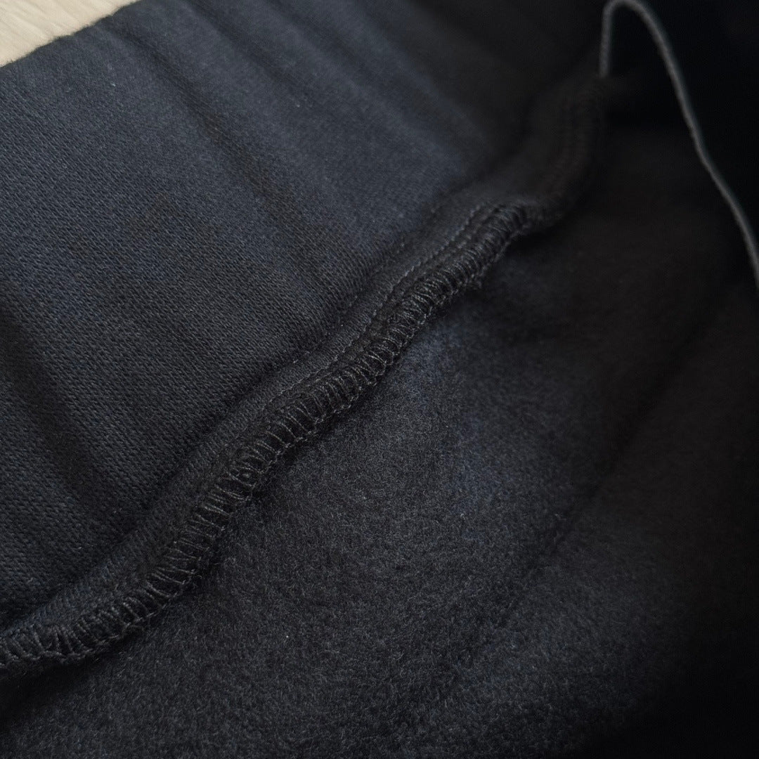 Black and pink chrome hearts sweatpants flared