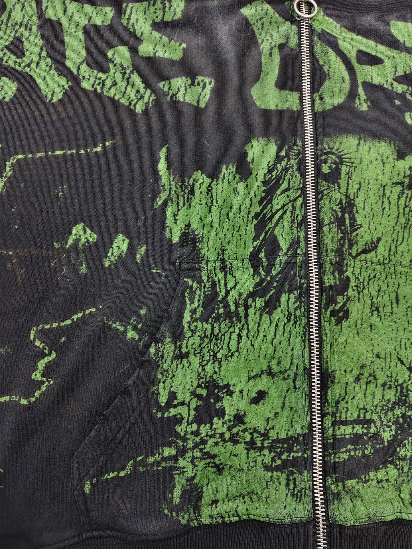 Vale Forever Nightmare Zip Up Hoodie 'Black/Green'