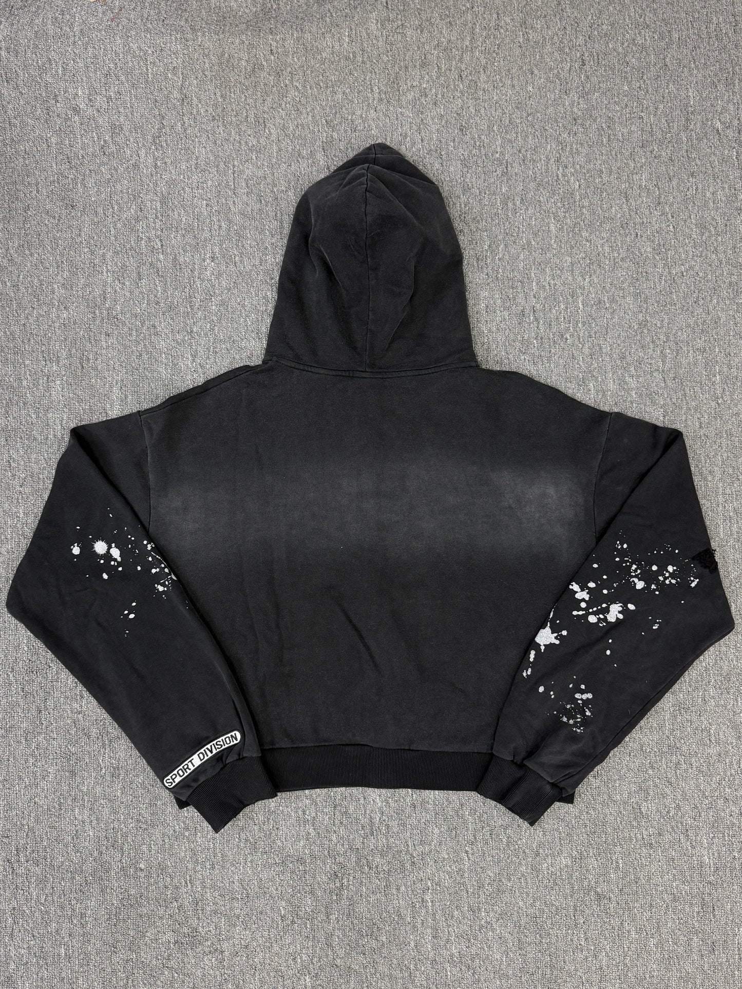 VALE FOREVER  Paint Zip Up Hoodie - Black