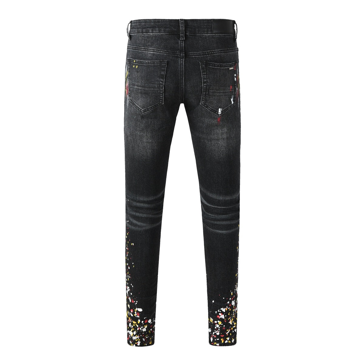 Amiri jeans black with paint splatter