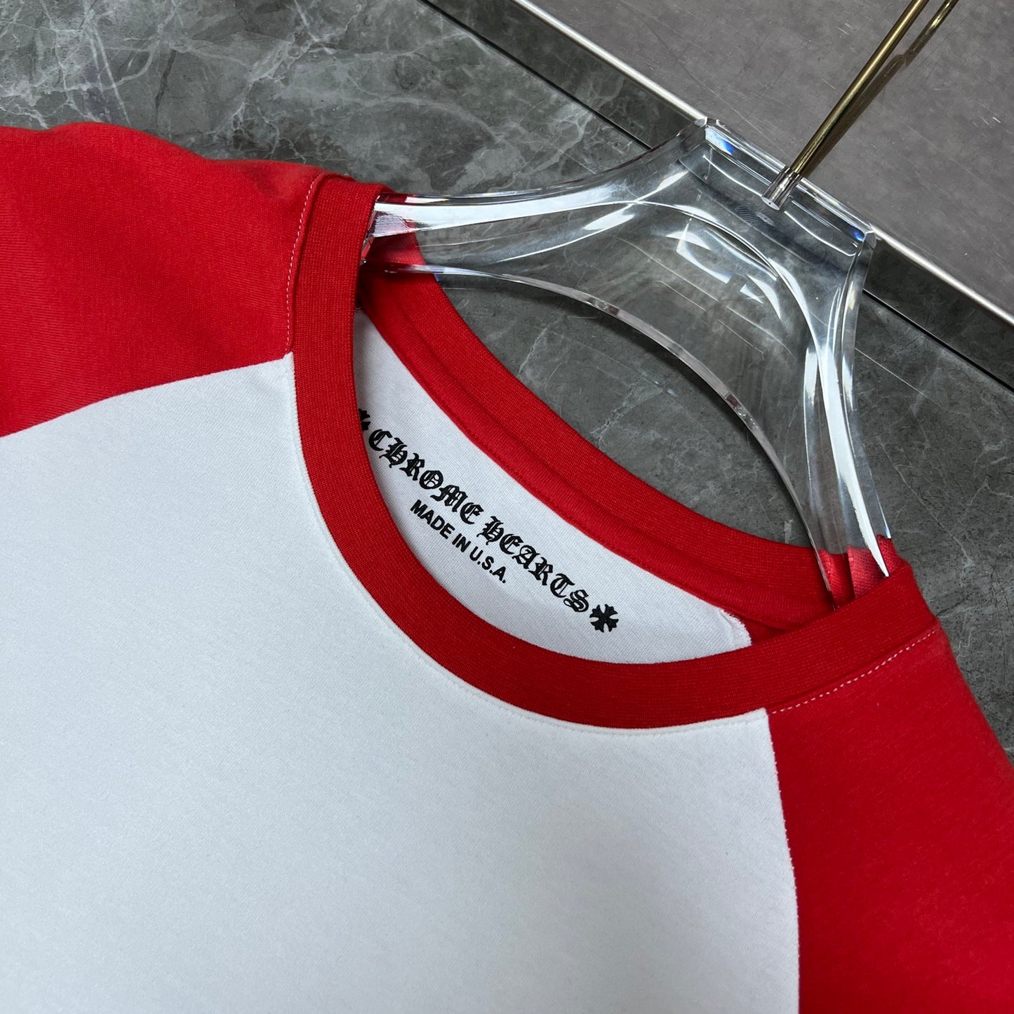 White and red  chrome hearts longsleave