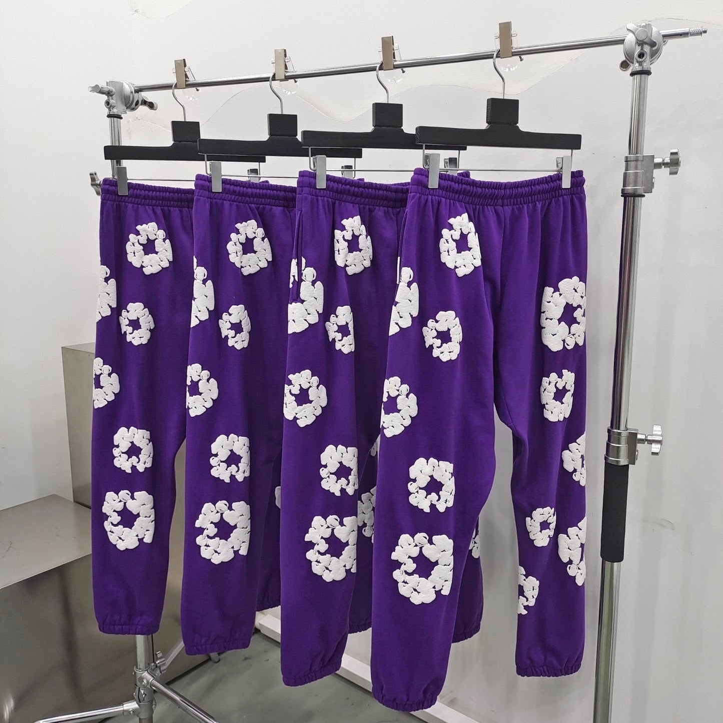 Purple  denim tears sweatpants
