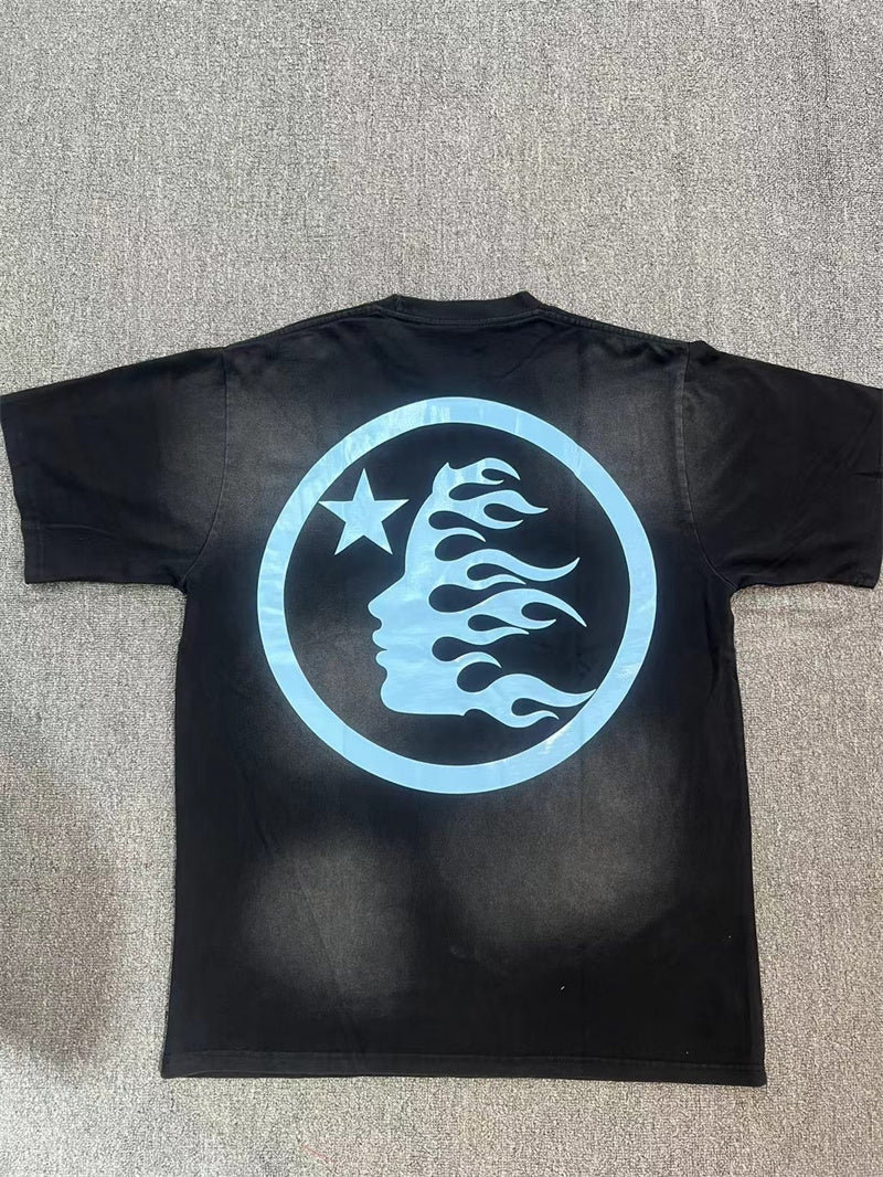 Hellstar sports black and blue tee