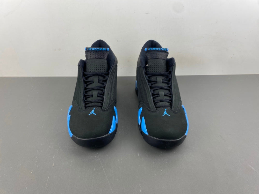 Air Jordan 14 Retro Black and University Blue