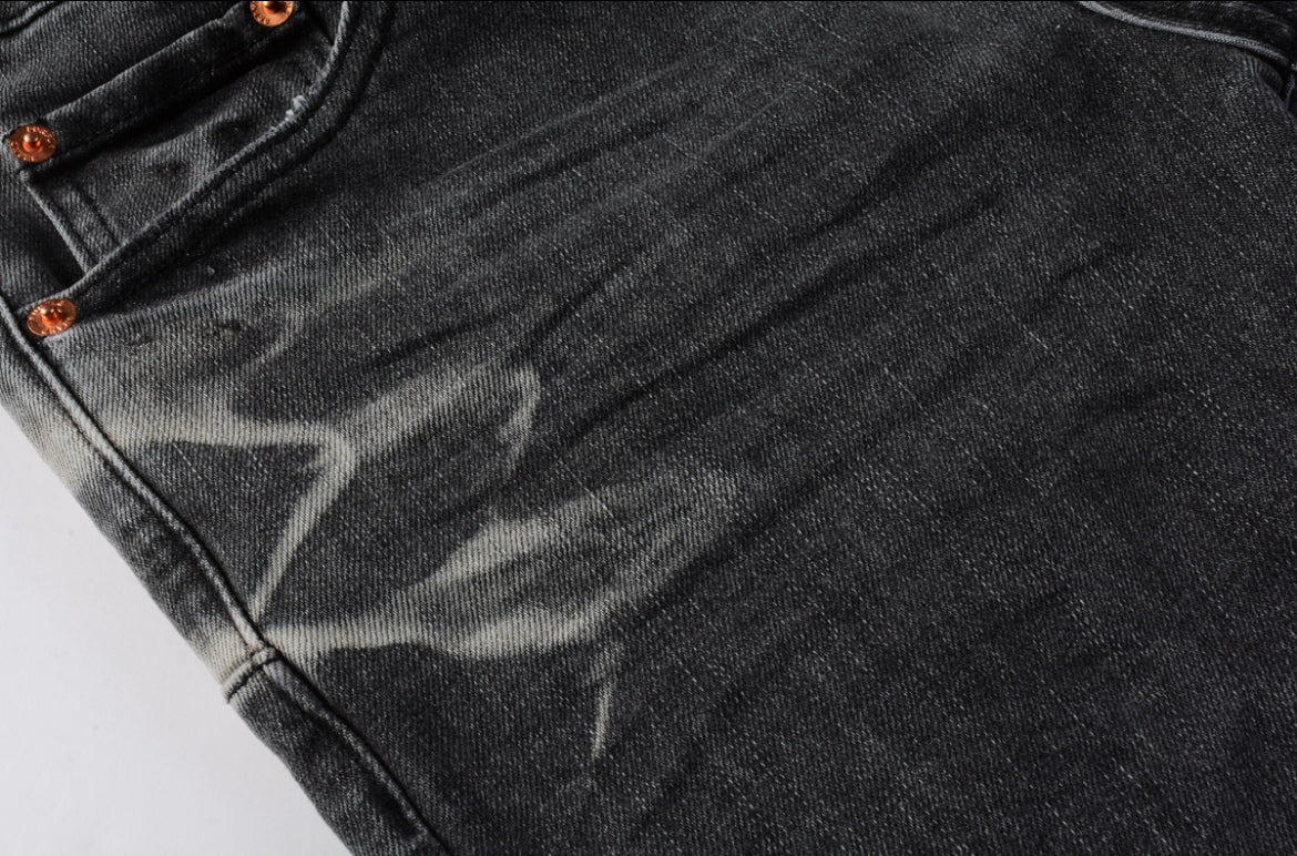 Dark gray purple brand  jeans