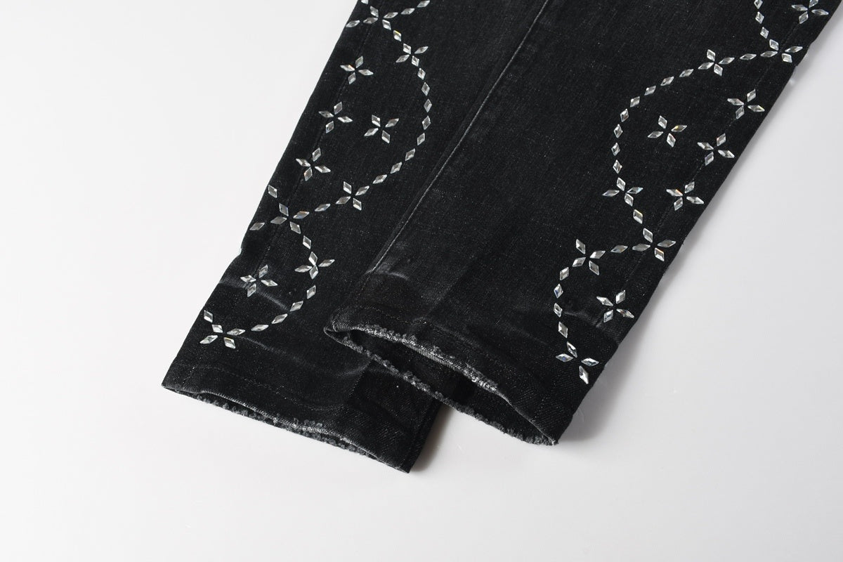 Purple brand Light Jean with stones