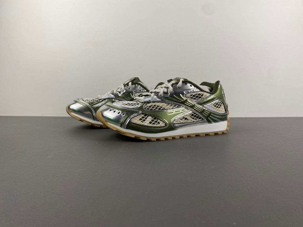 Bottega venta orbit silver and olive green