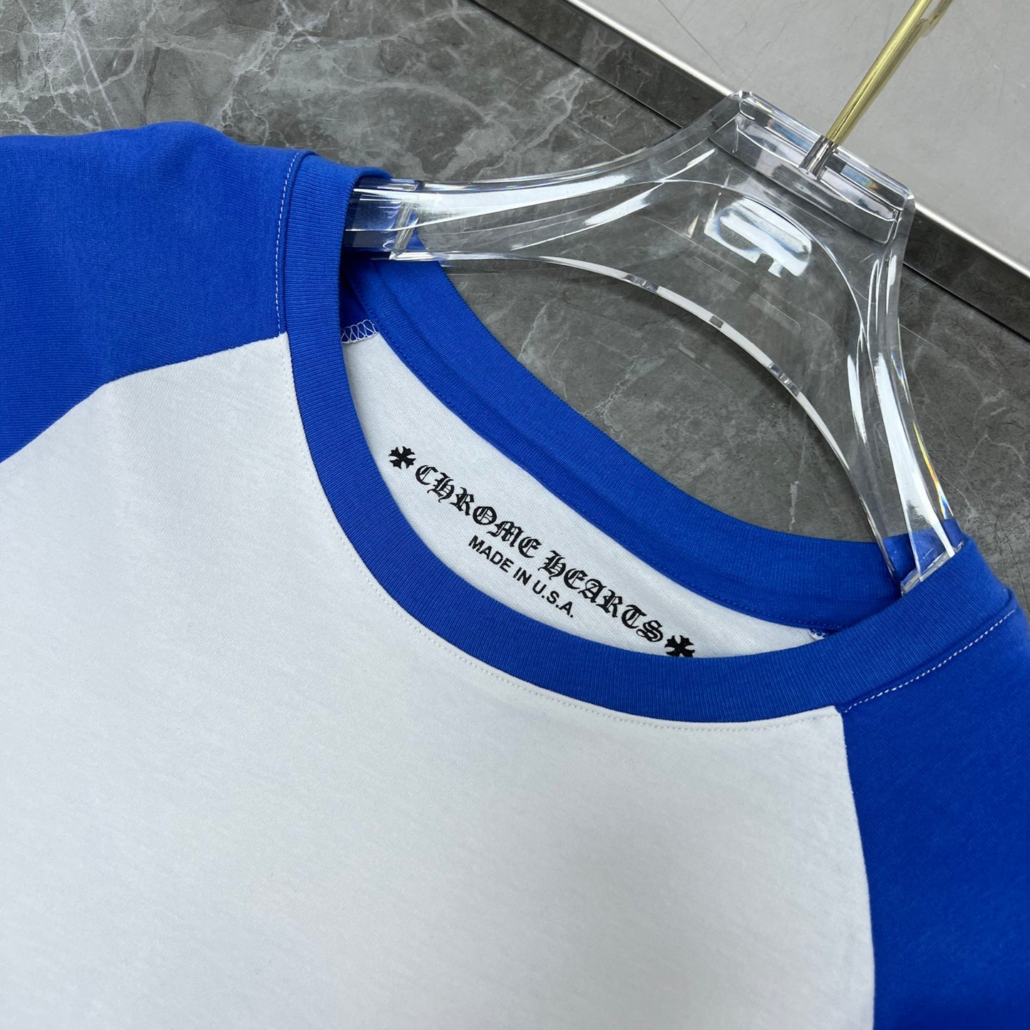 chrome hearts longsleave blue and white