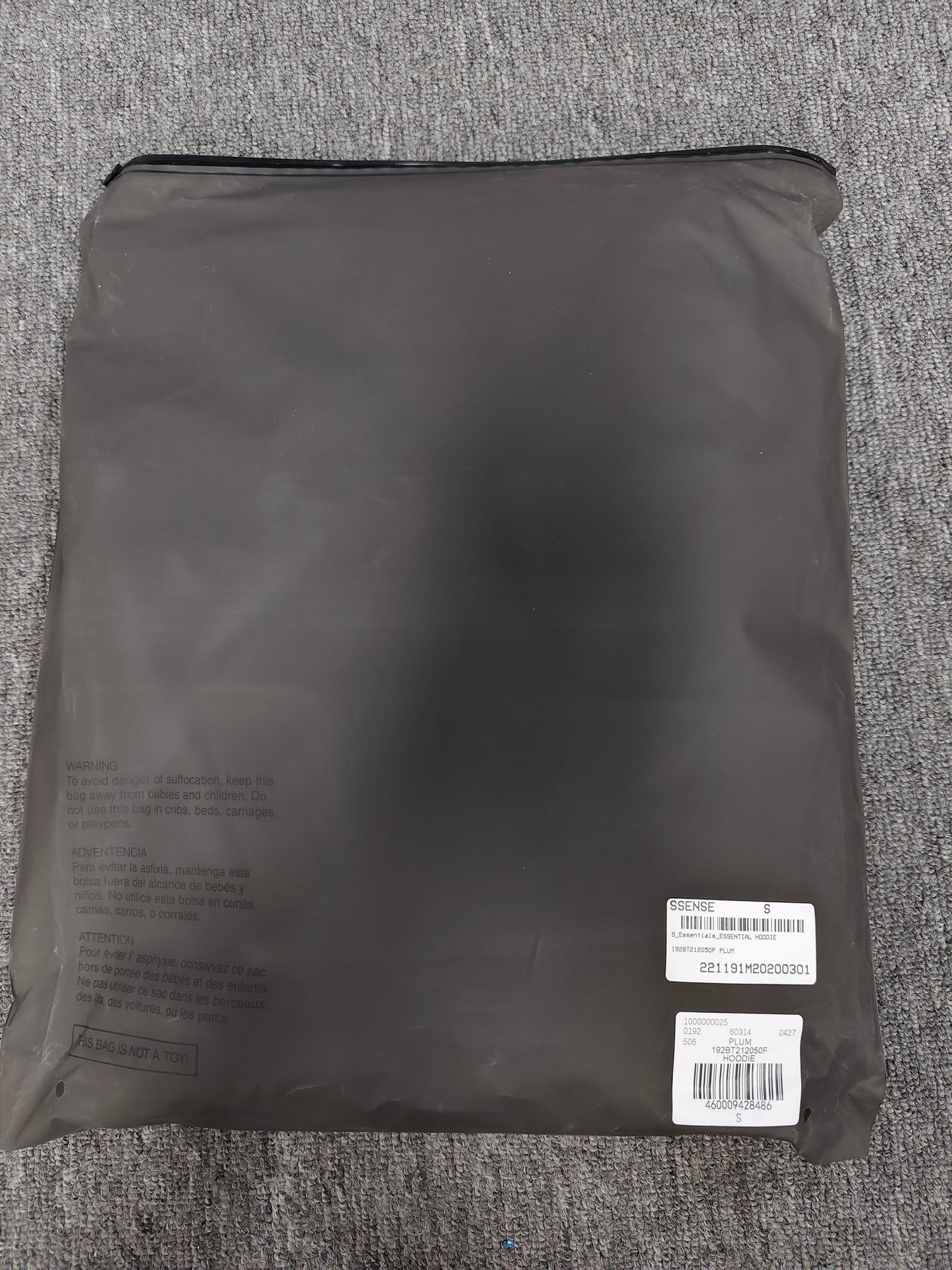 Fear of God Essentials Hoodie ‘Plum'