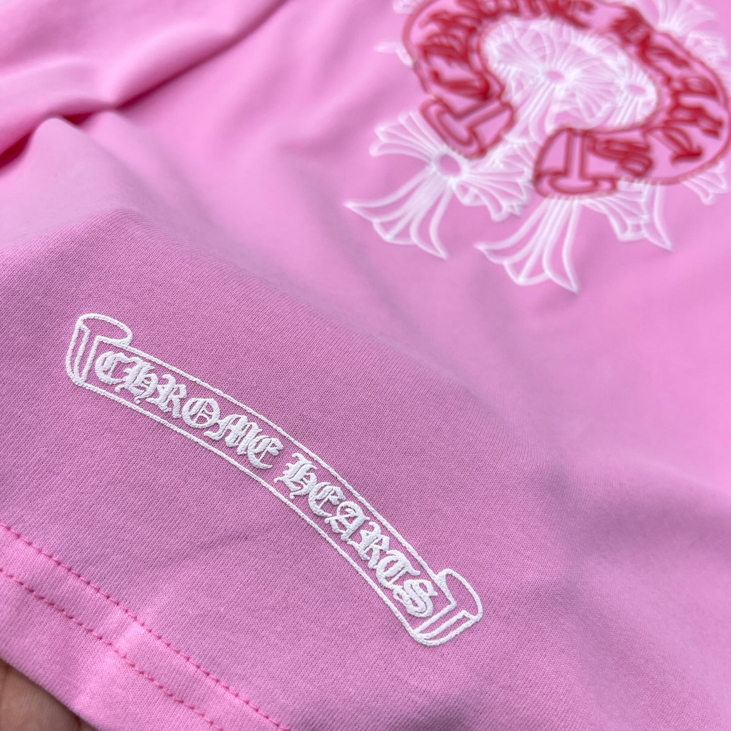 Pink chrome hearts longsleave