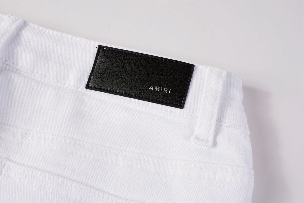Amiri jeans all white