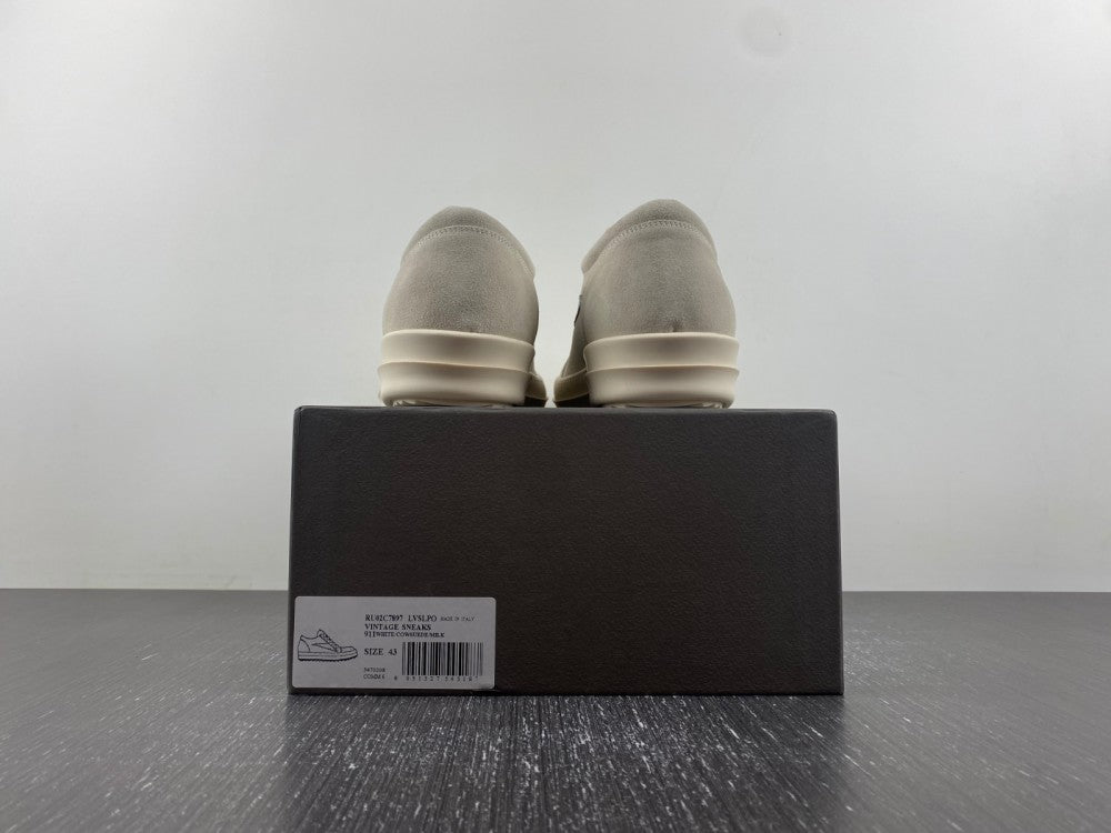 Rick Owens Luxor Vintage Low 'Milk Black'