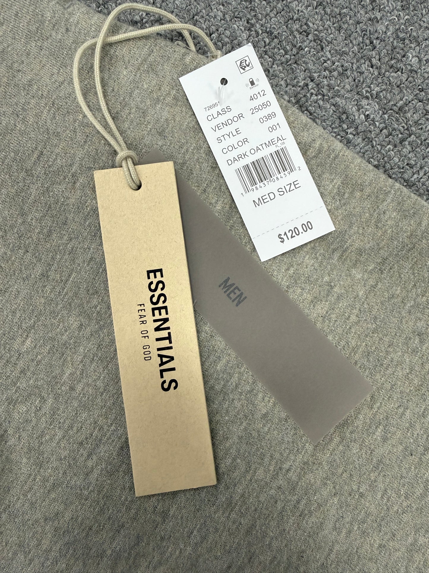 Fear of God Essentials Sweatpants 'Dark Oatmeal' flared