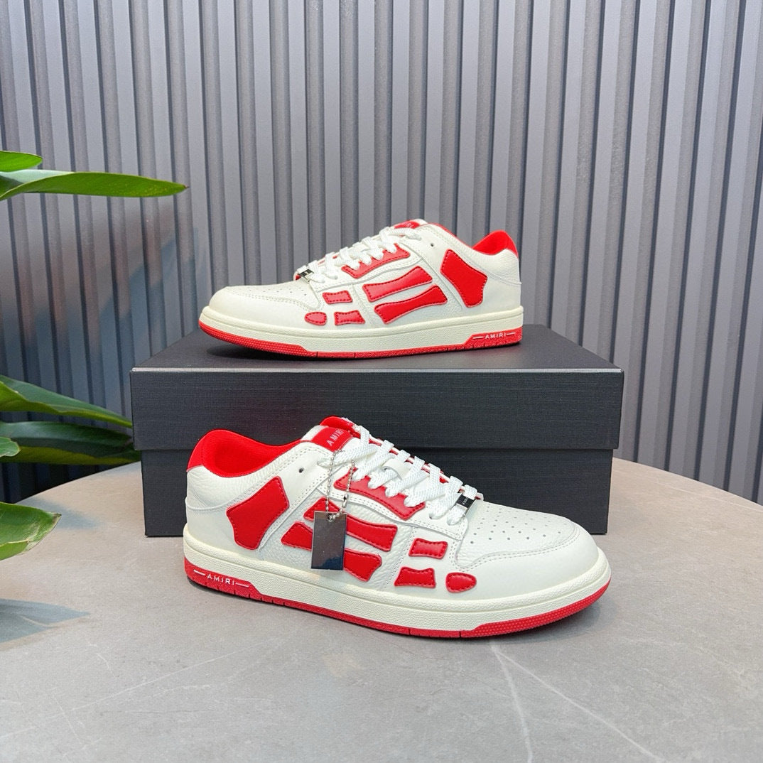 Amiri Skel Top Low 'red  white '