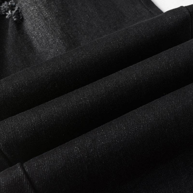 Amiri jeans black jeans with white logo