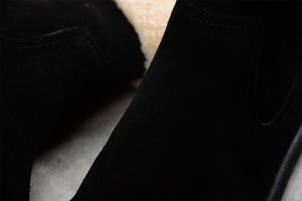 Amiri uggs Malibu suede boots black