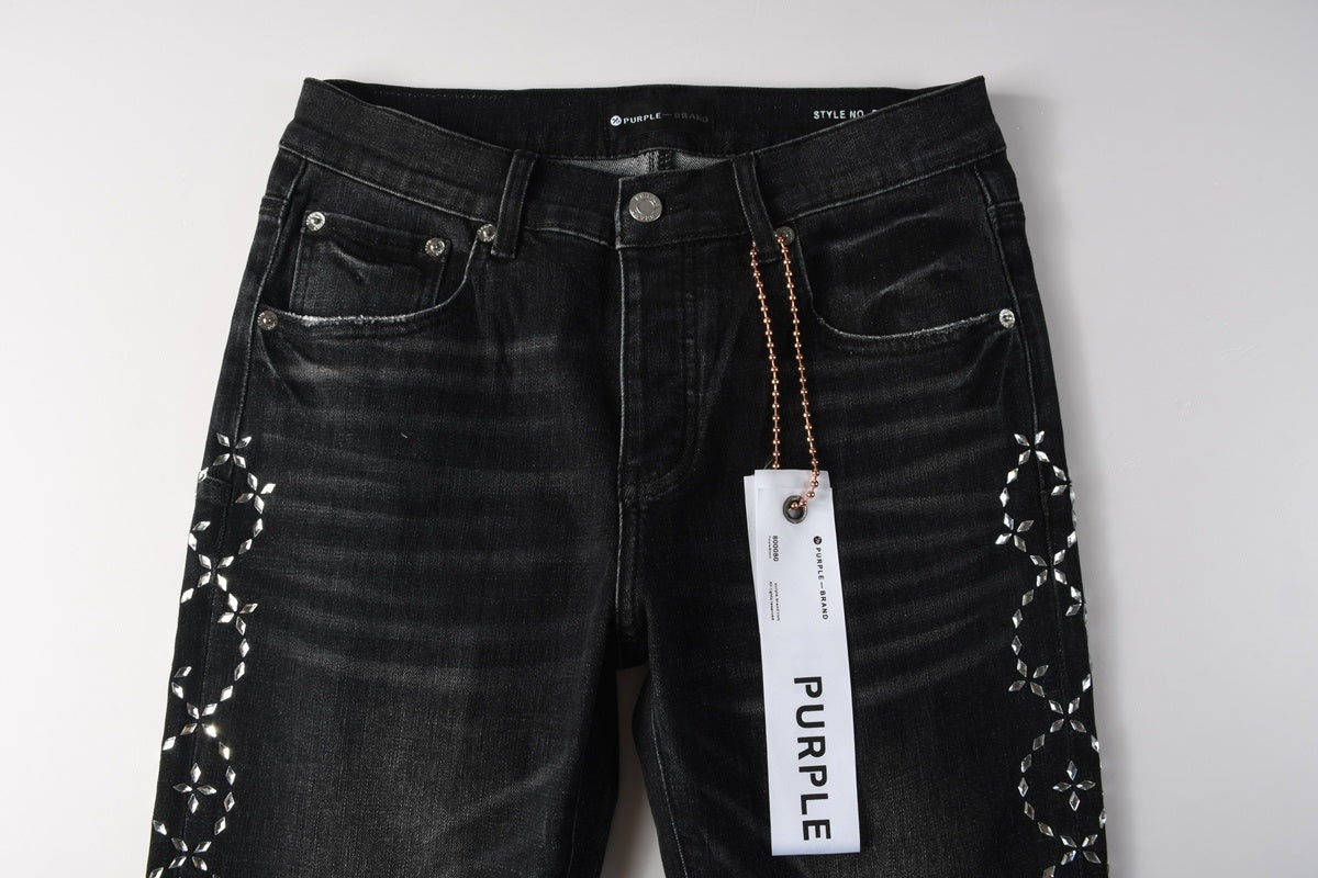 Purple brand Light Jean with stones