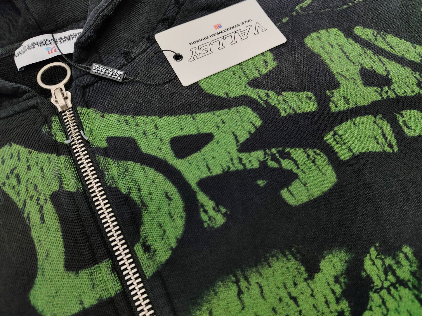 Vale Forever Nightmare Zip Up Hoodie 'Black/Green'