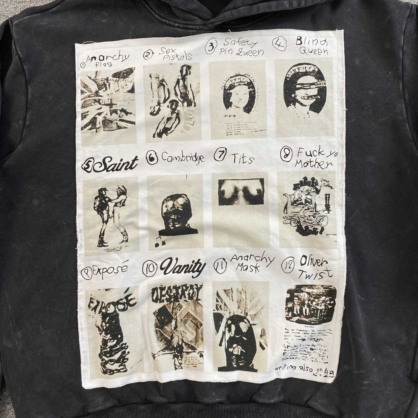 Saint Vanity Van Life Hoodie embroidered patch black