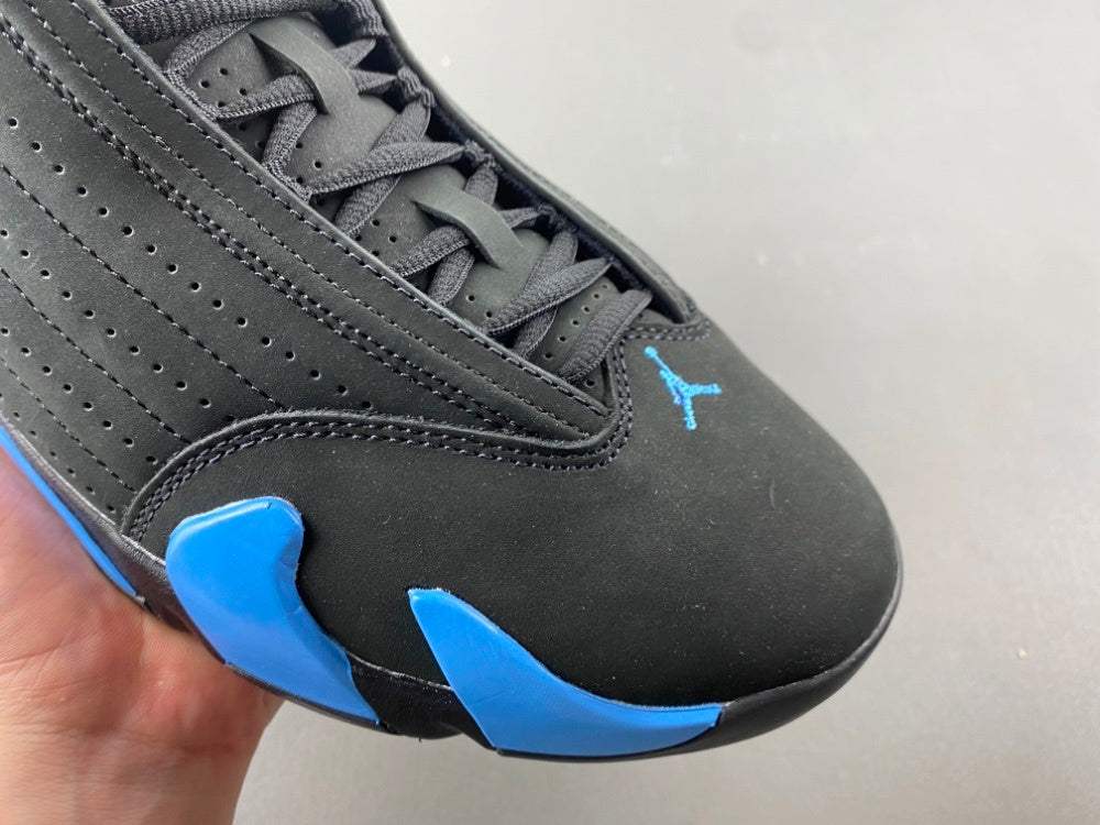 Air Jordan 14 Retro Black and University Blue