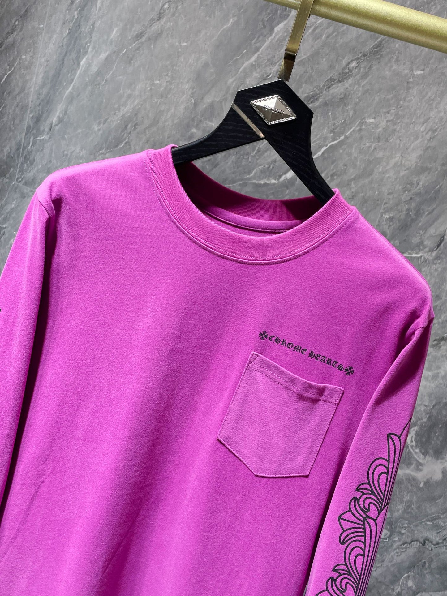 Pink chrome hearts longsleave
