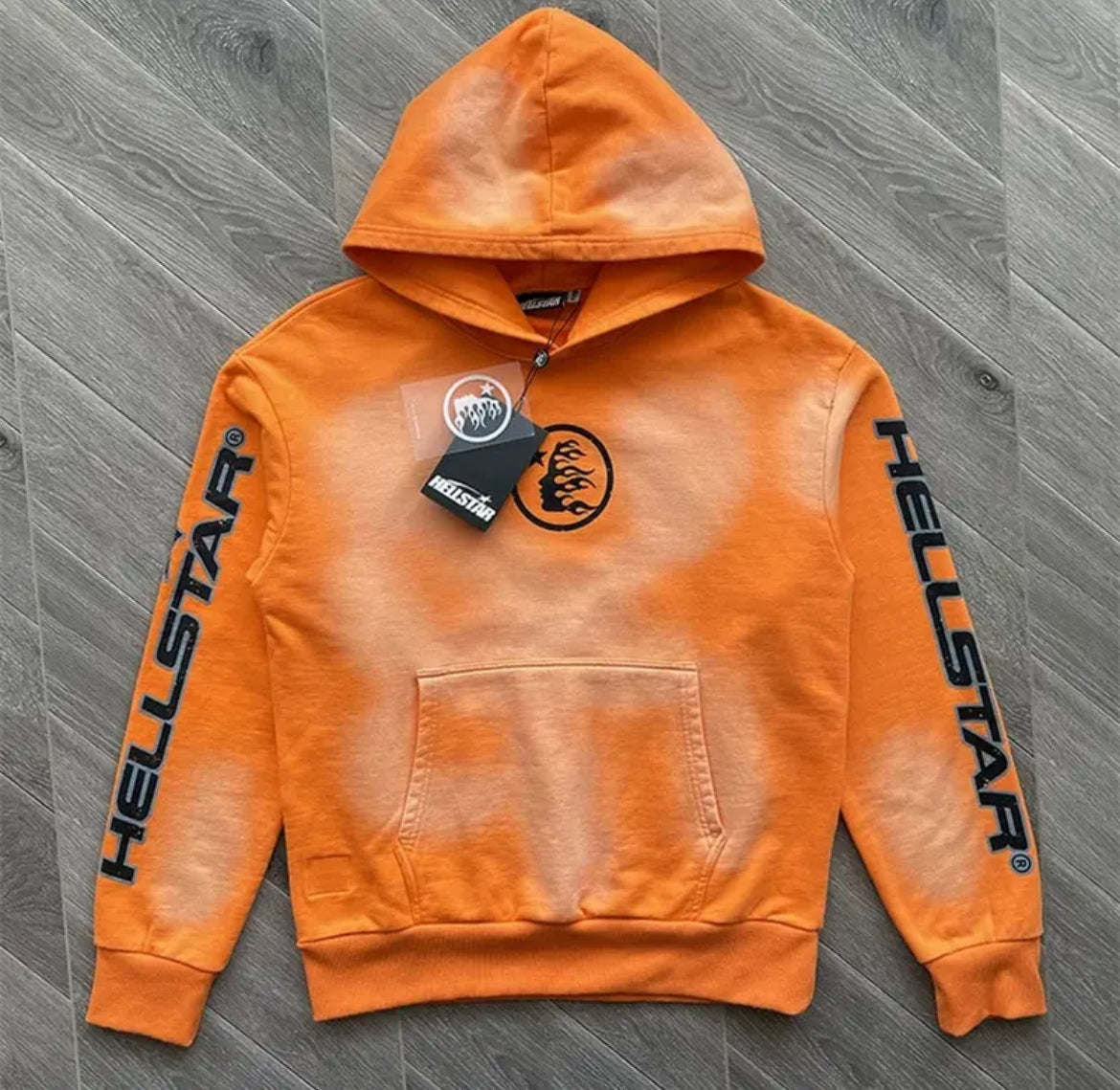 Hellstar Fire Orange Hoodie