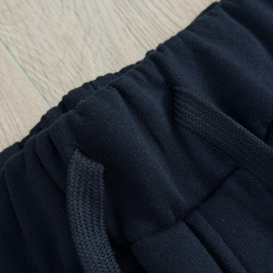 Black chrome hearts sweatpants with colorful crosses