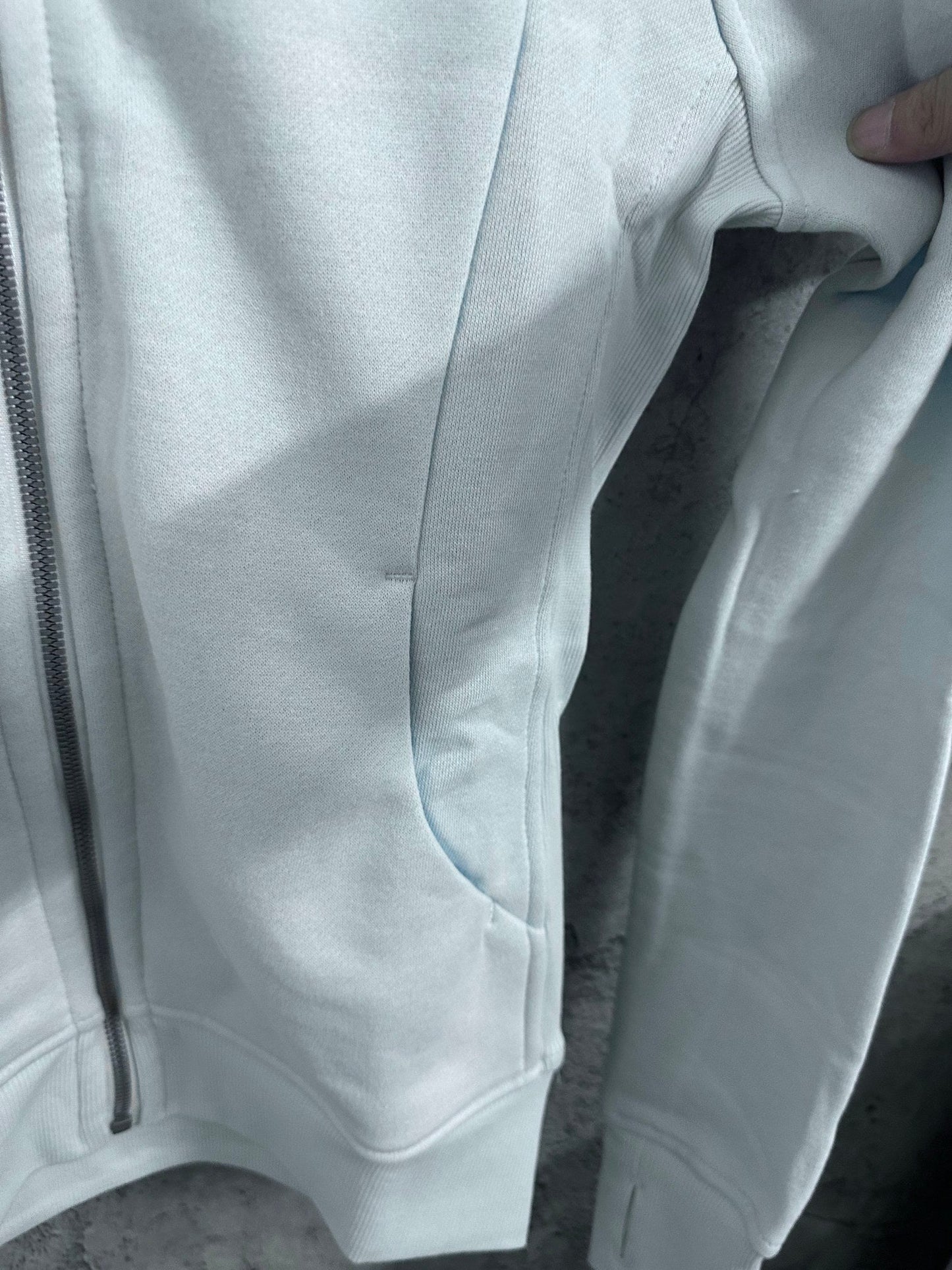 Lululemon light blue scuba jacket