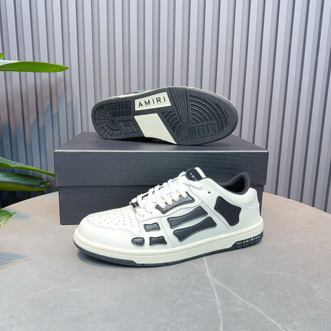 Amiri Skel Top Low 'White Black'