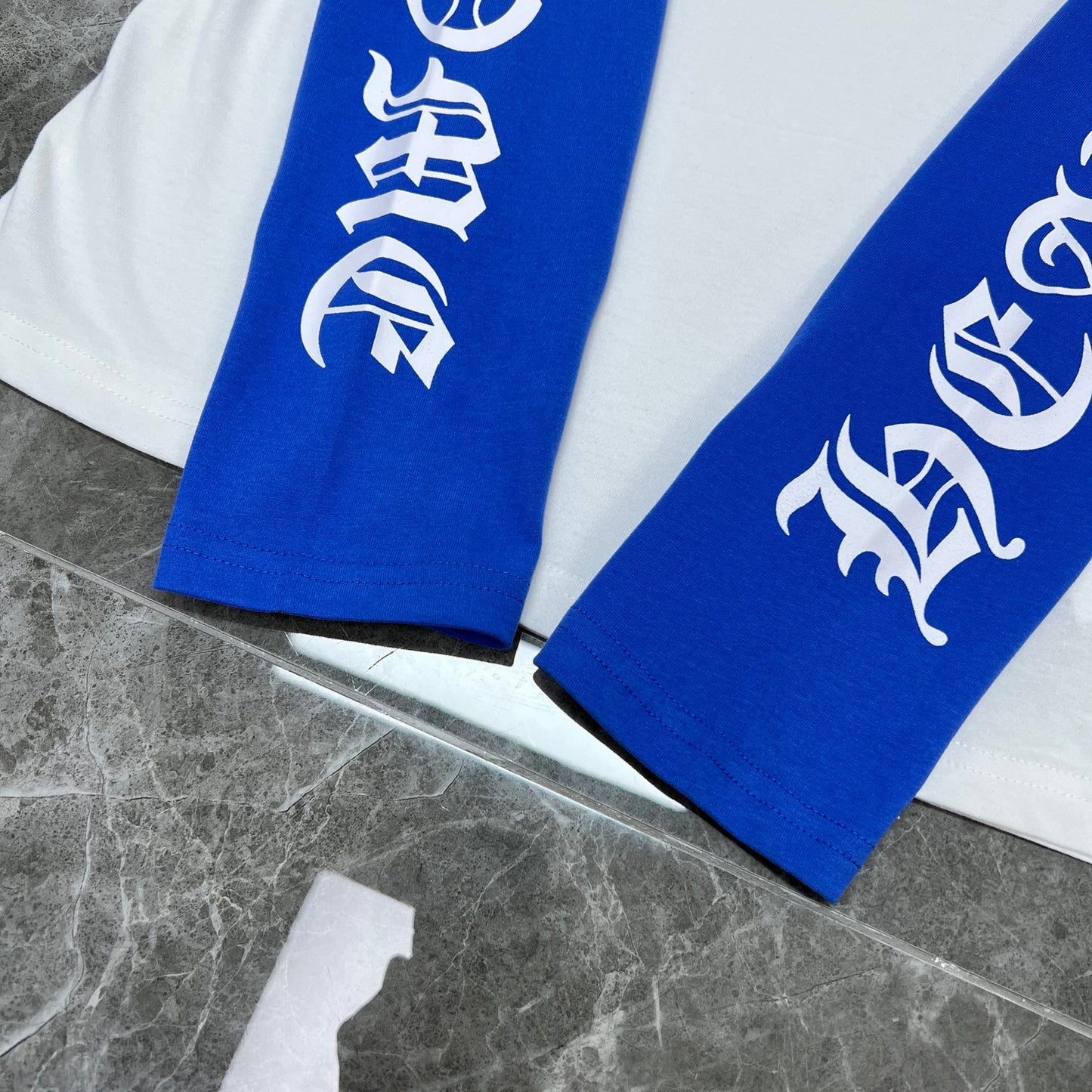 chrome hearts longsleave blue and white