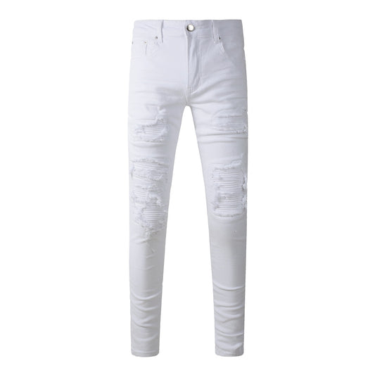 Amiri jeans all white