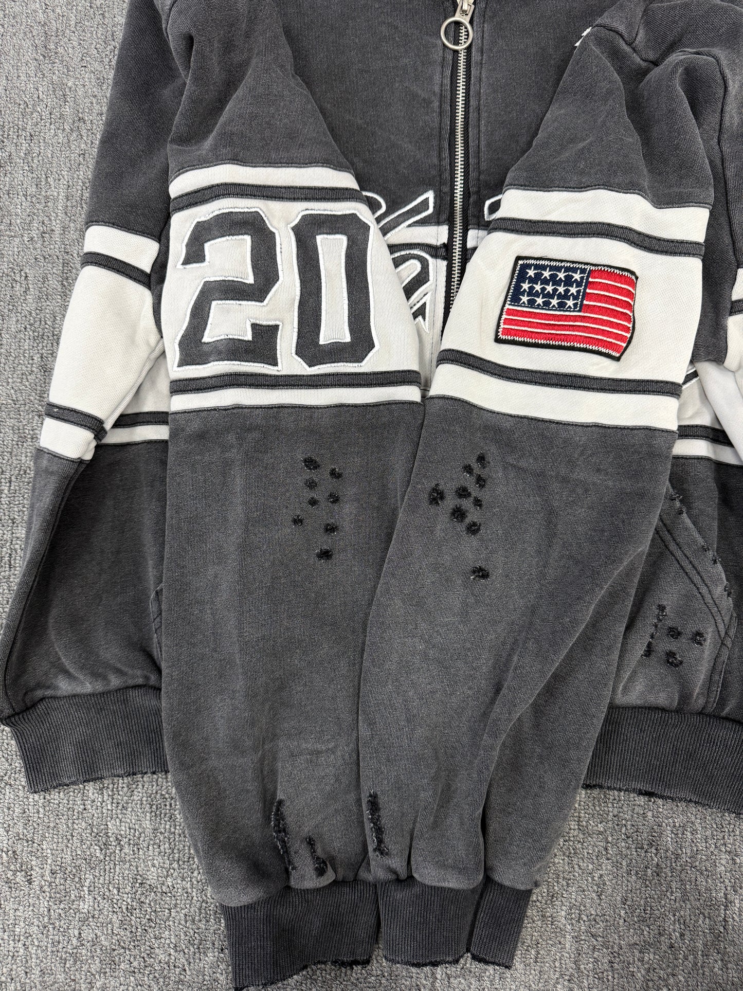Vale Forever BLACK CURSIVE ZIP UP HOODIE