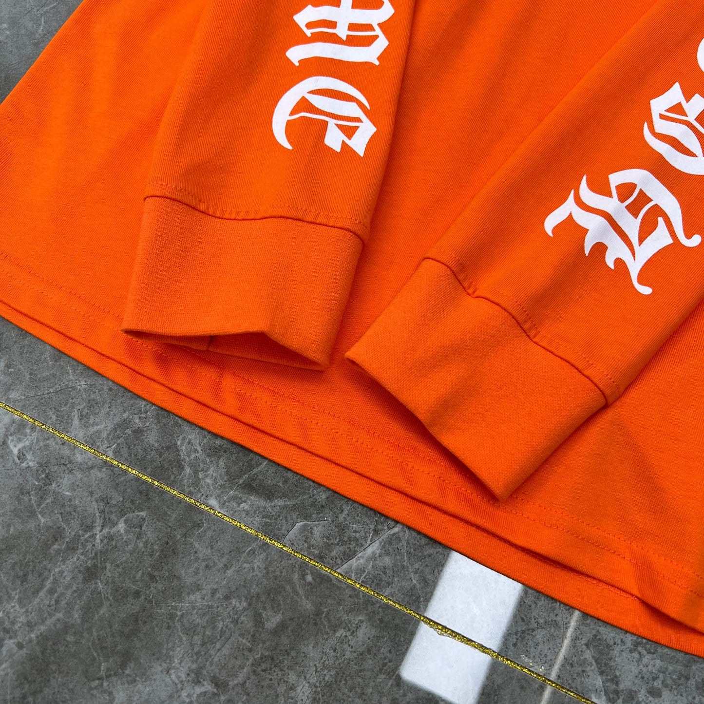 Orange chrome hearts longsleave