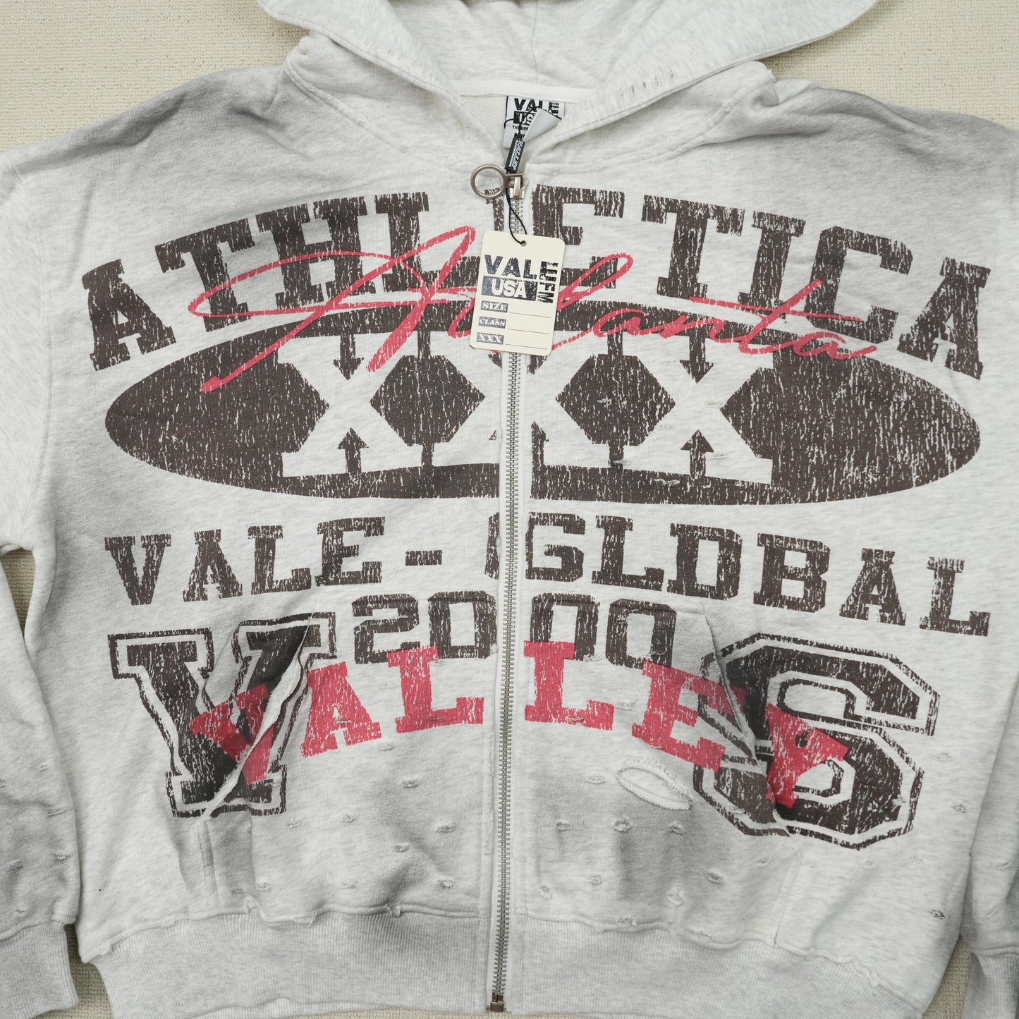 Vale Forever Destroyer Zip Up Hoodie