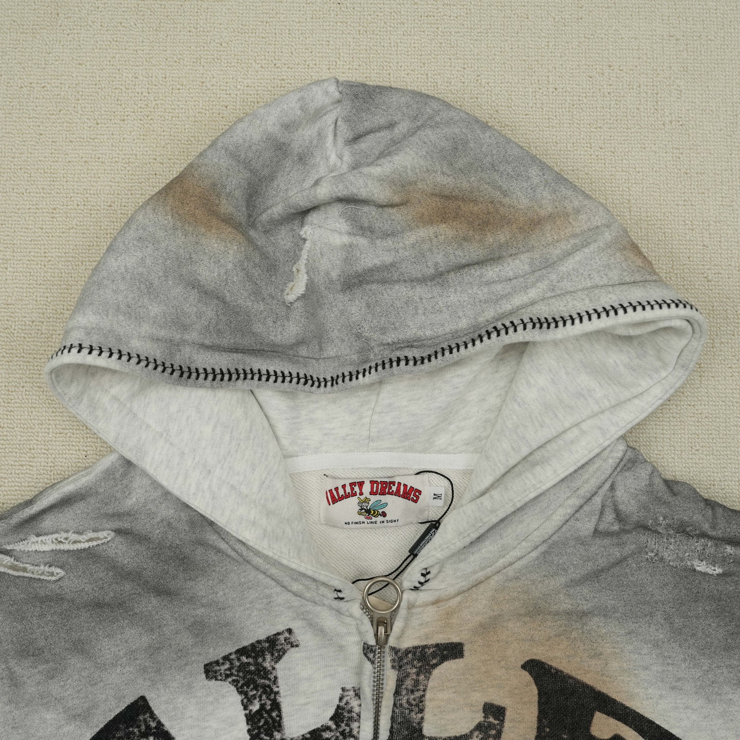 Vale Forever Spiral Zip Up Hoodie