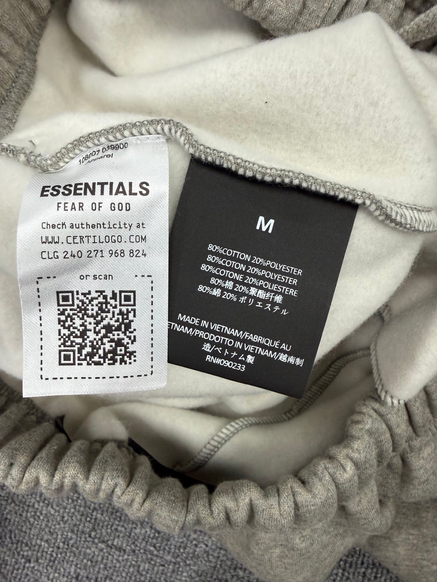 Fear of God Essentials Sweatpants 'Dark Oatmeal' flared