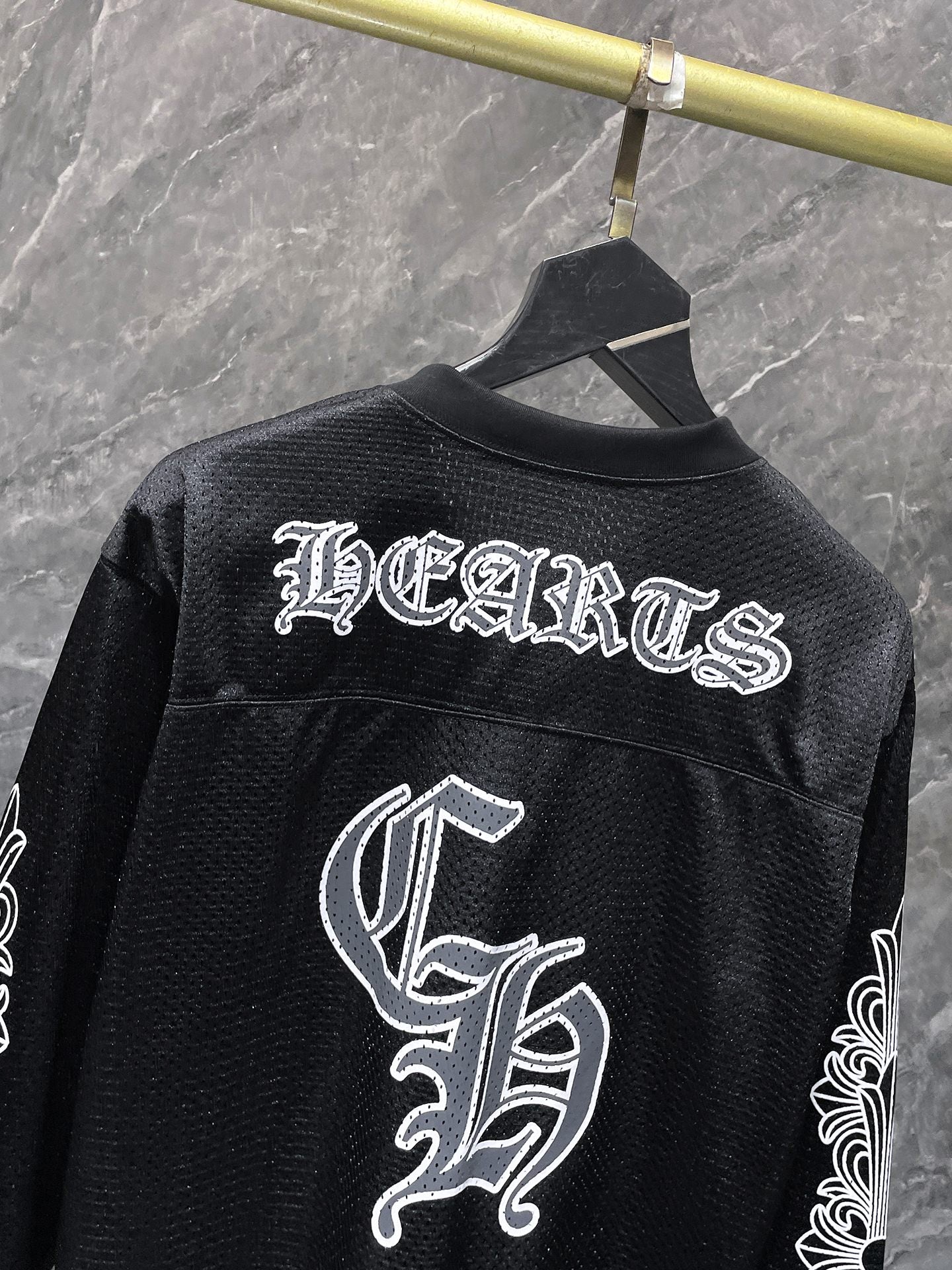 Green chrome hearts longsleave jersey black