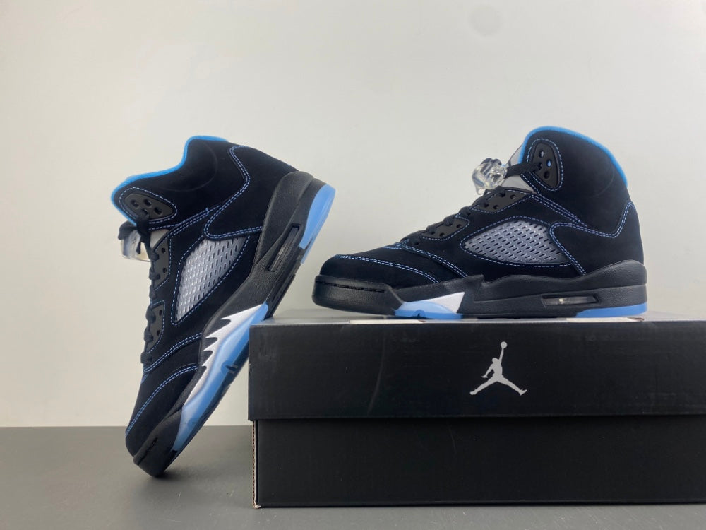 Jordan 5 black university blue