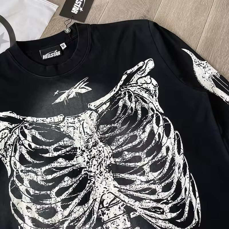 Hellstar skeleton long sleeve tee