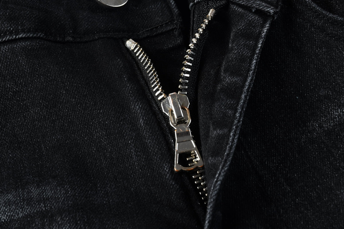Amiri jeans black with acid wash