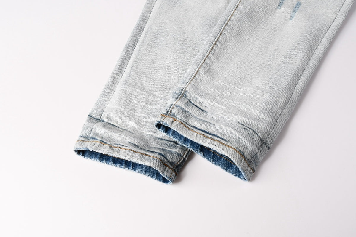 Amiri jeans light blue light blue knees