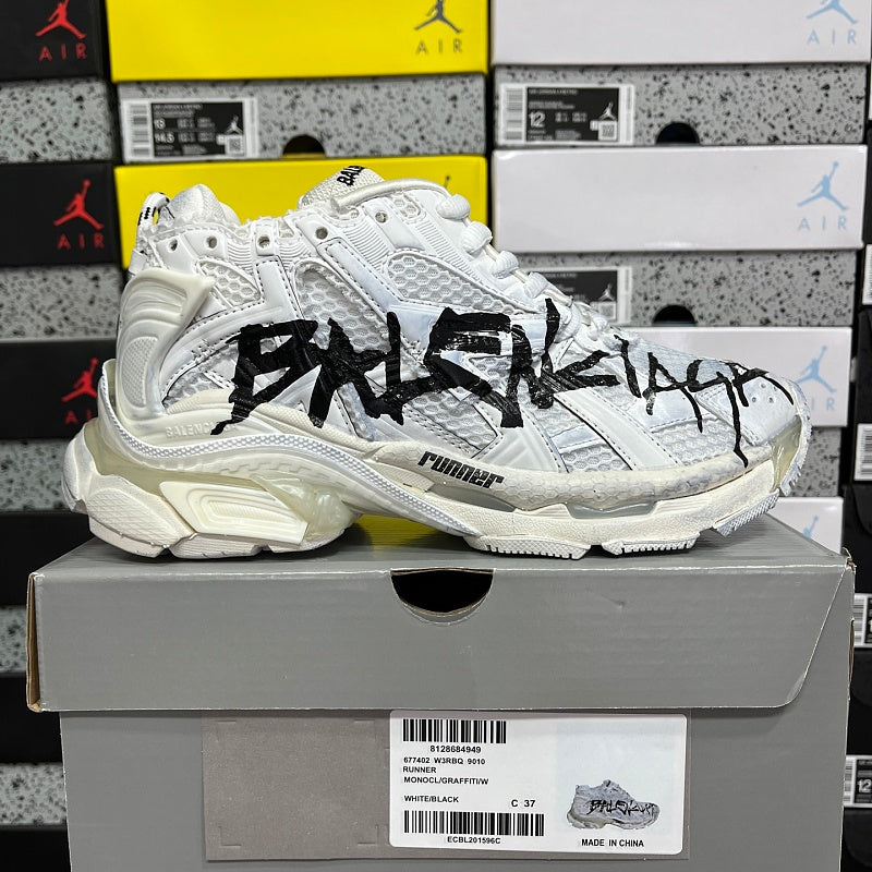 Balenciaga Runner Sneaker 'Graffiti - White Black'