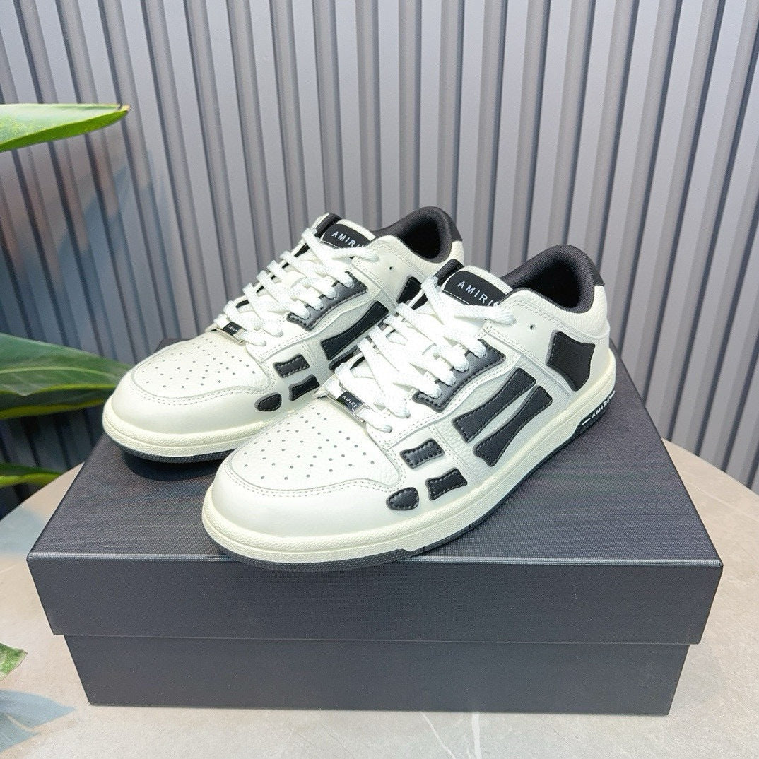 Amiri Skel Top Low 'White Black'