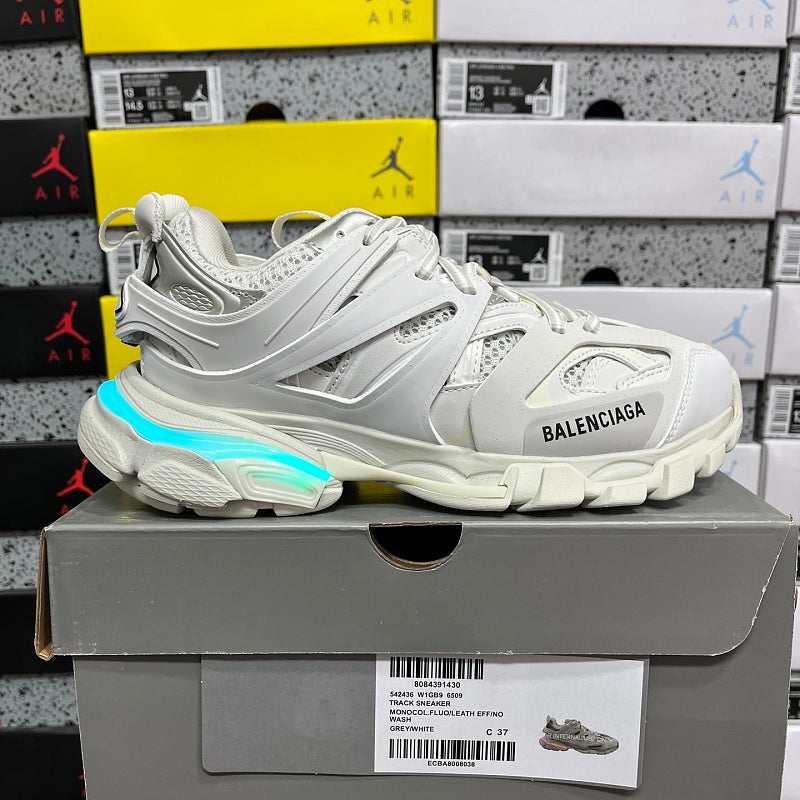 balenciaga tracks led white
