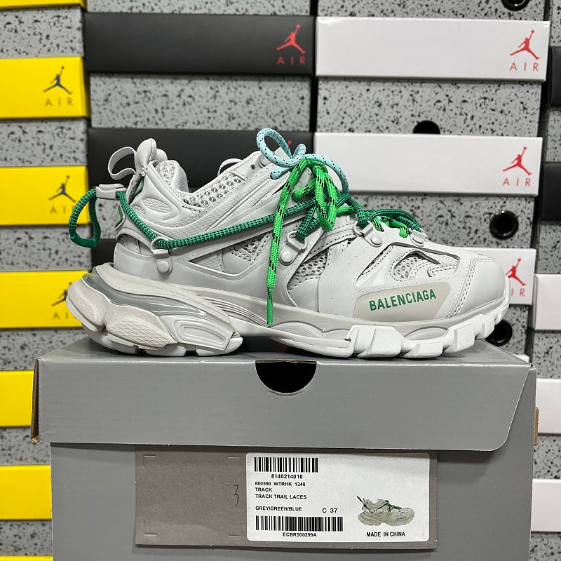 Balenciaga Track Trail Laces white and green