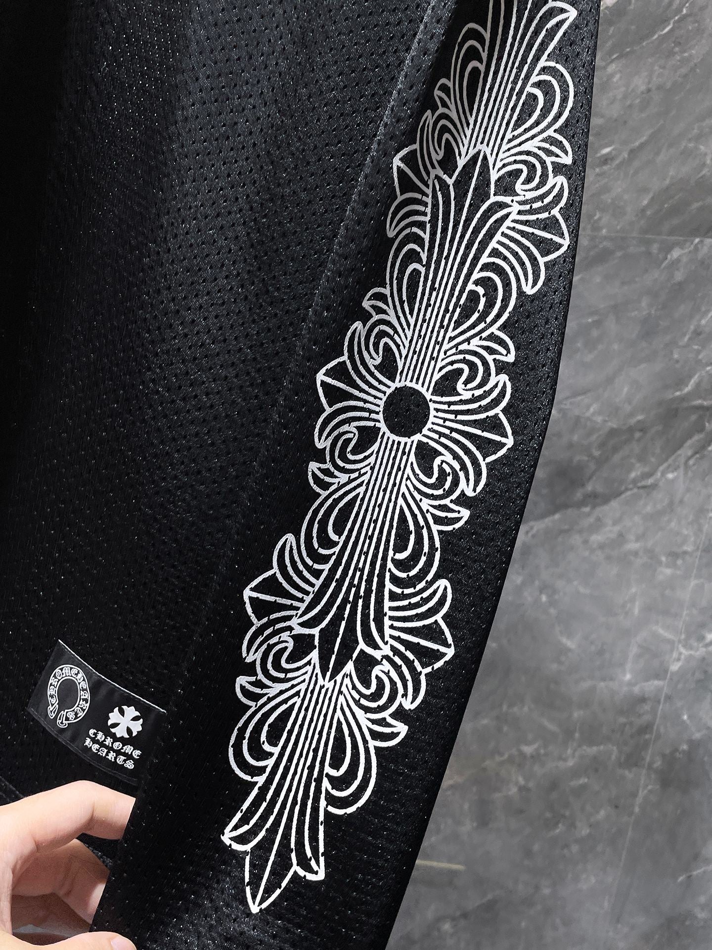 Green chrome hearts longsleave jersey black