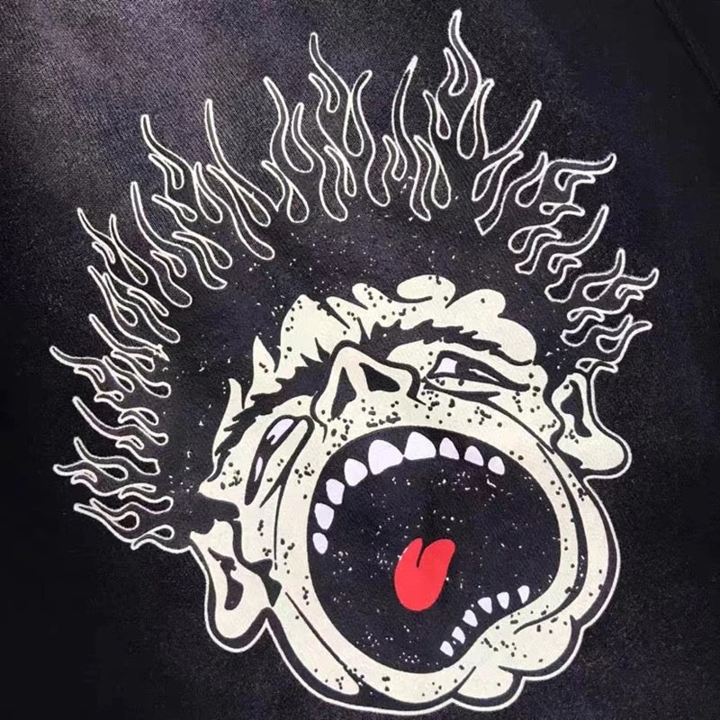 Hellstar Studios Noise Vintage Black Sweat Shorts