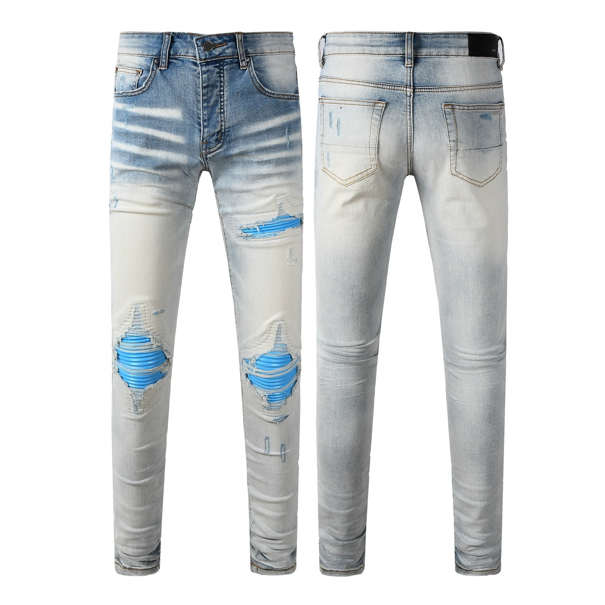 Amiri jeans light blue light blue knees